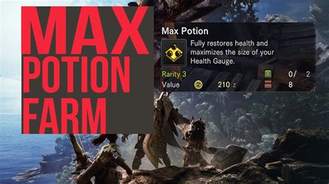 max potion mhw|nutrients monster hunter world.